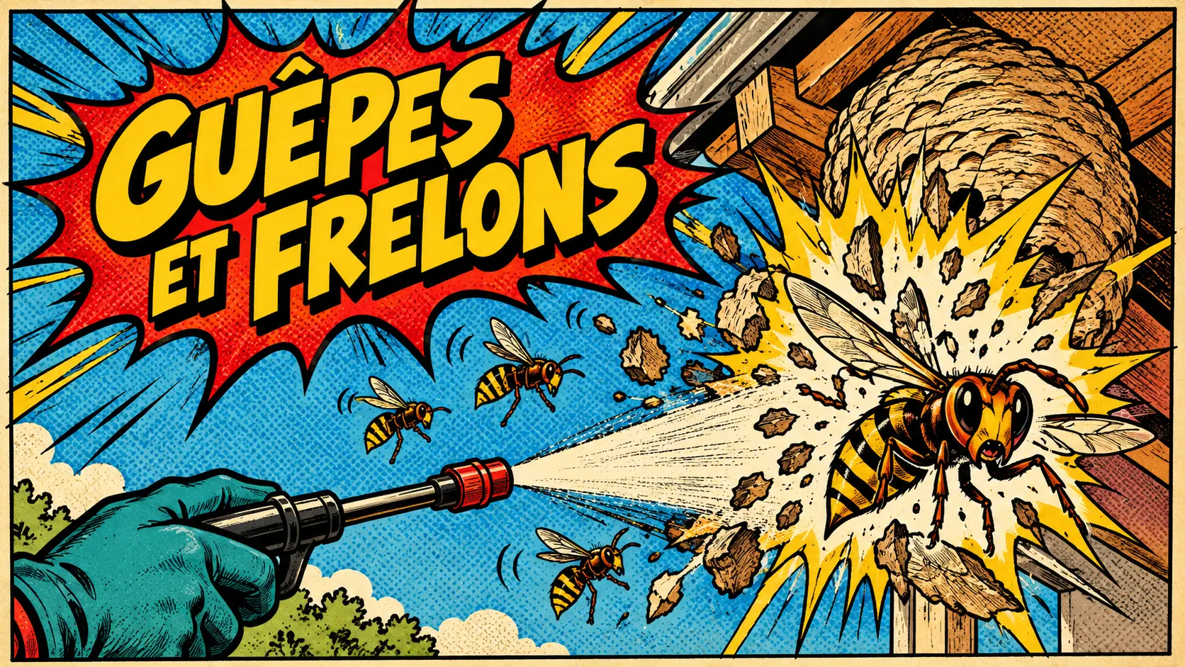 Guêpes et frelons — désinsectisation